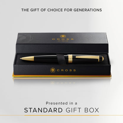 Cross Bailey Light Black Gold Plated Ballpoint Pen Model NAT0742-9 — Japan Import