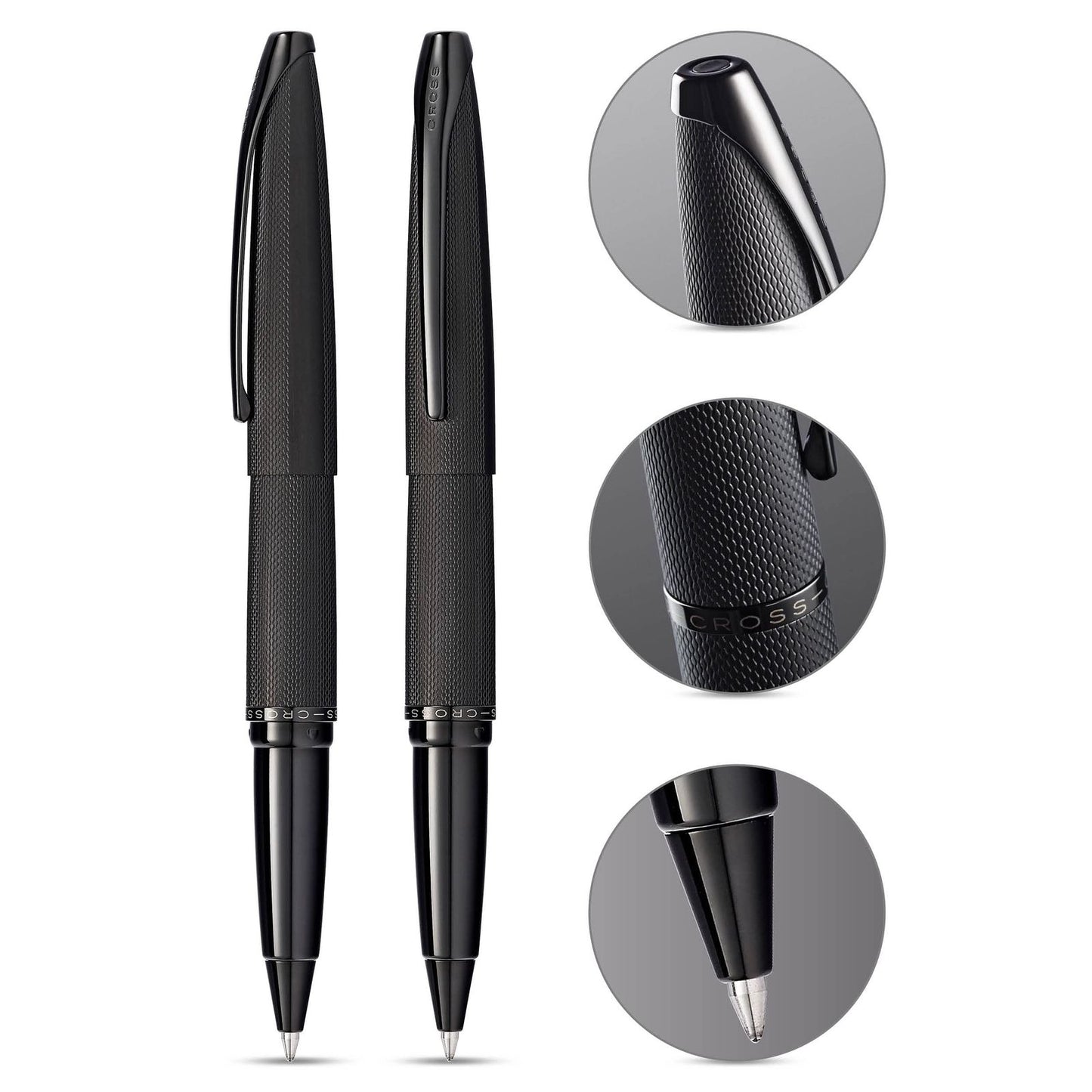 Cross ATX Brushed Finish Black Ballpoint Pen Model N885-41