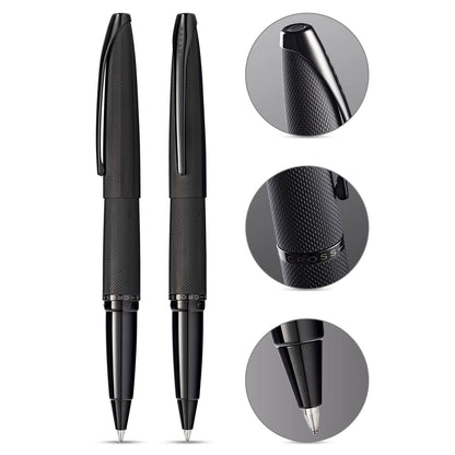 Cross ATX Brushed Finish Black Ballpoint Pen Model N885-41