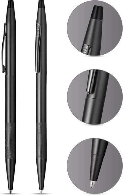 Cross Classic Century Midnight Black Oil Based Ballpoint Pen Medium Point — Japan Import