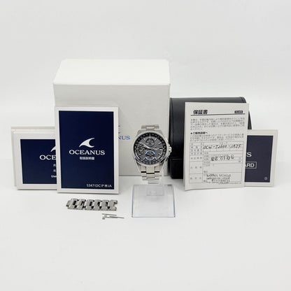 Casio Oceanus OCW-T2600-1AJF Solar Watch with Silver Case and Black Dial
