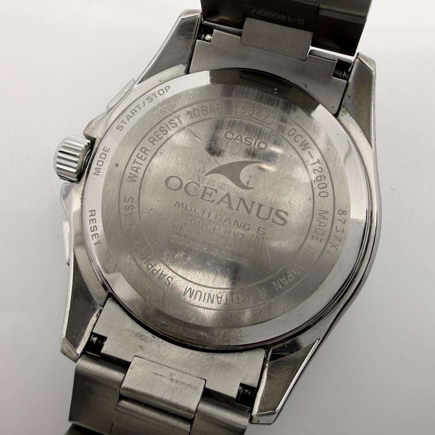 Casio Oceanus OCW-T2600-1AJF Solar Watch with Silver Case and Black Dial