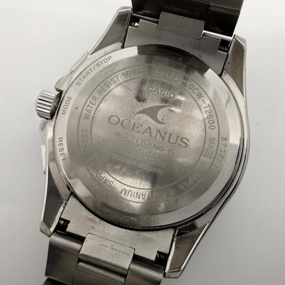 Casio Oceanus OCW-T2600-1AJF Solar Watch with Silver Case and Black Dial