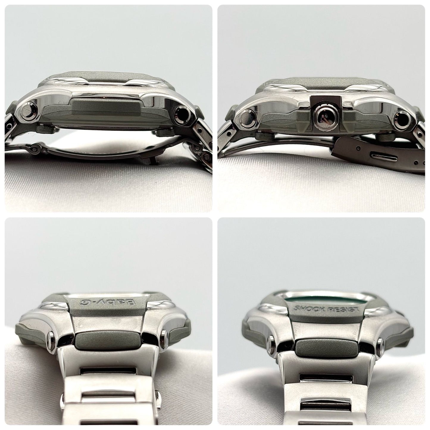 Casio Baby-G Watch Model STG-100 in Silver with Ice Blue Dial and 100 M Water Resistance — Japan Import