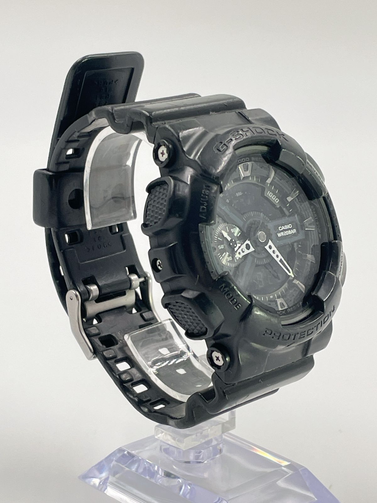 Casio G-Shock GA-110 Watch in Matte Black with Digital and Analog Display — Japan Import