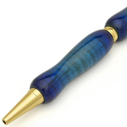 Candy Color Ballpoint Pen Cross Style Blue Curly Maple Japan Import