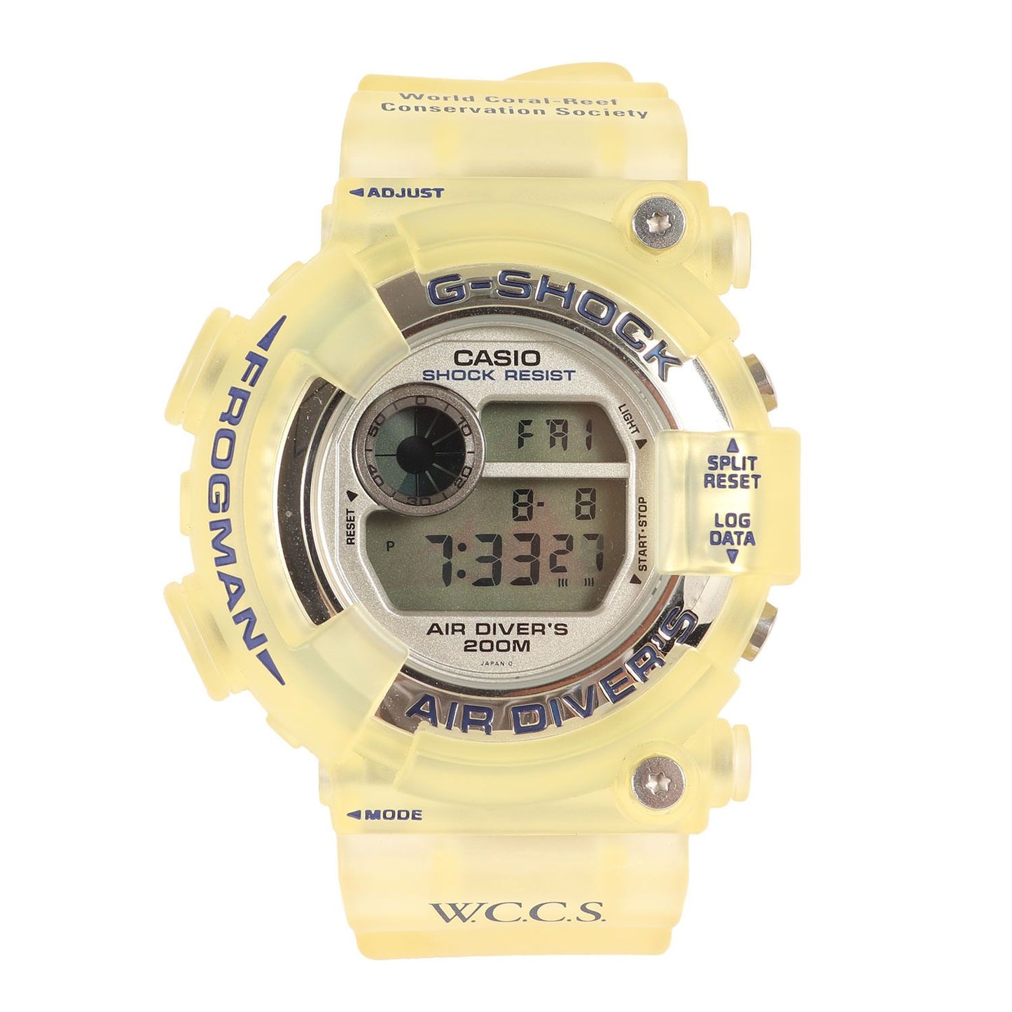 G-Shock Frogman DW-8250WC-7BT Collab Watch with Ocean Conservation Design, 20 ATM Water Resistance — Japan Import