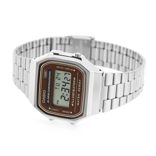 Casio Vintage Digital Watch A168WA-5AYDF with Stainless Steel Band — Japan Import
