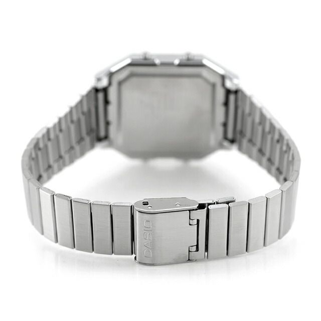 Casio Classic A130WE-1ADF Digital Wristwatch with Black Dial and Silver Band — Japan Import