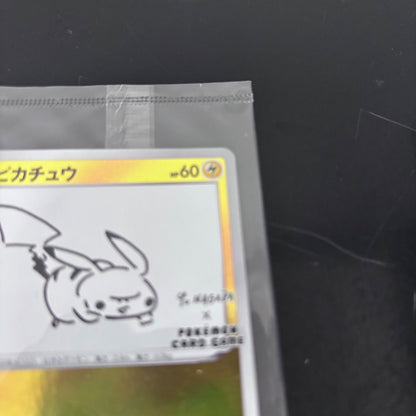 Pokemon Pikachu Yu Nagaba S-P promo card with 60 HP and holo rarity, unopened, Japan import