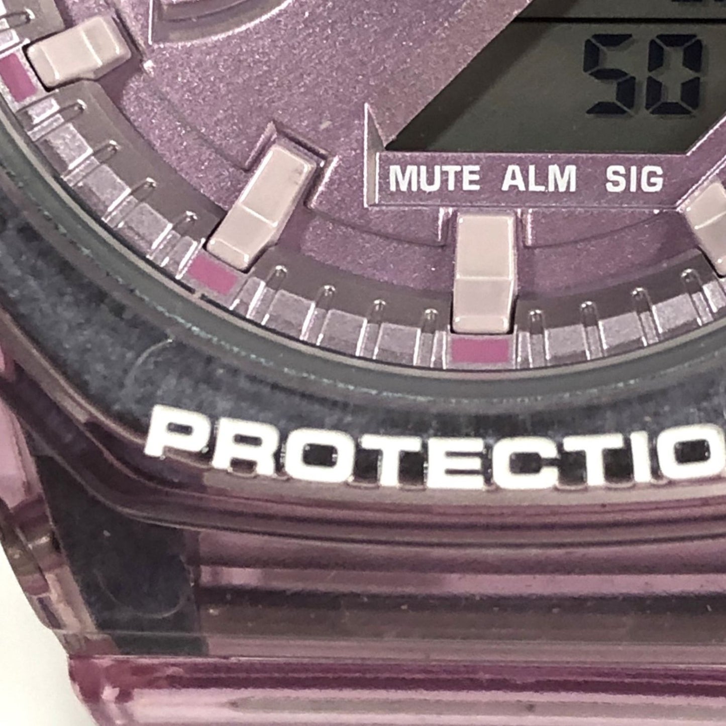Casio G-Shock GMA-S2100SK Metallic Skeleton Pink Digital Analog Watch Women Used — Japan Import