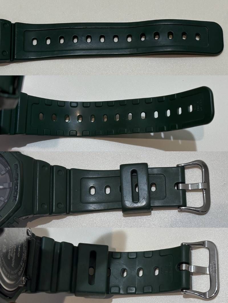 Casio G-Shock GA-B2100 Solar Watch with Green Resin Band and Analogue-Digital Display — Japan Import