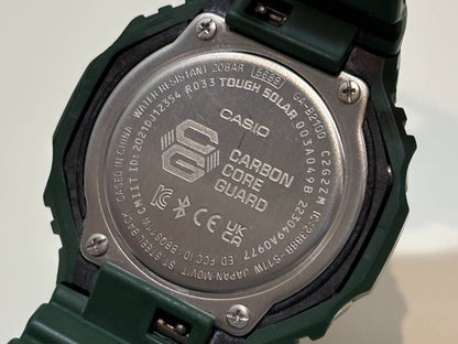 Casio G-Shock GA-B2100 Solar Watch with Green Resin Band and Analogue-Digital Display — Japan Import