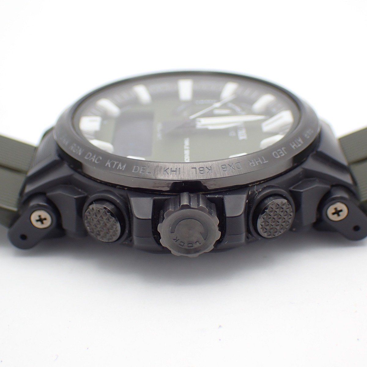 Casio Pro Trek Climber Line Triple Sensor Ver.3 Solar Atomic Watch Khaki PRW-61Y-3JF — Japan Import