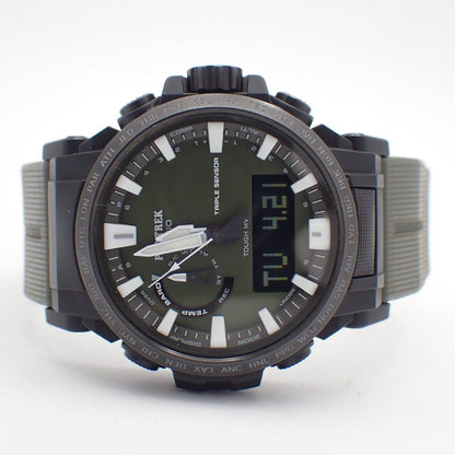 Casio Pro Trek Climber Line Triple Sensor Ver.3 Solar Atomic Watch Khaki PRW-61Y-3JF — Japan Import