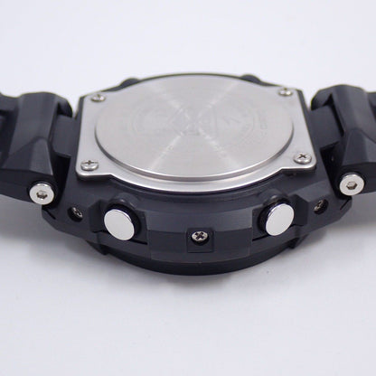 Casio G-Shock GSteel Solar Radioatomic Ana-Digi Mens Watch Black Genuine Resin Band GST-W100G-1BJF — Japan Import