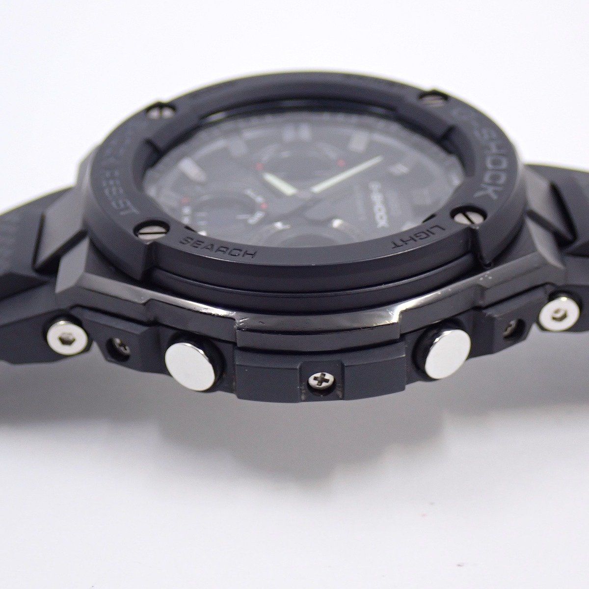 Casio G-Shock GSteel Solar Radioatomic Ana-Digi Mens Watch Black Genuine Resin Band GST-W100G-1BJF — Japan Import
