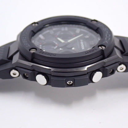 Casio G-Shock GSteel Solar Radioatomic Ana-Digi Mens Watch Black Genuine Resin Band GST-W100G-1BJF — Japan Import