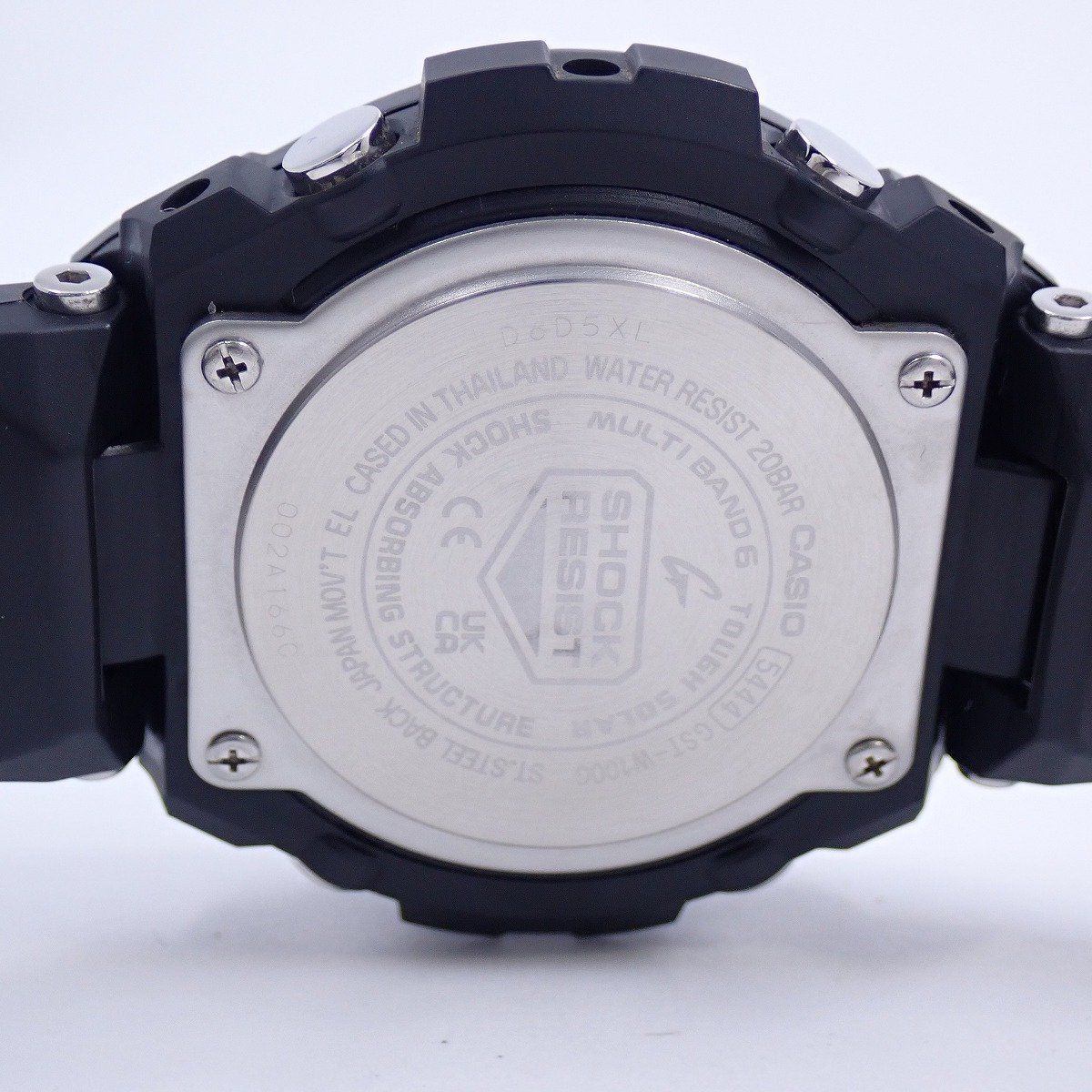 Casio G-Shock GSteel Solar Radioatomic Ana-Digi Mens Watch Black Genuine Resin Band GST-W100G-1BJF — Japan Import