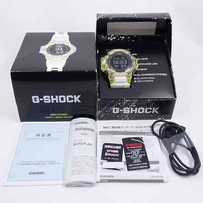Casio G-Shock G-Squad G-Squad Heart Rate Bluetooth GPS Solar Radio Men’s Watch GBD-H1000-7A9JR — Japan Import