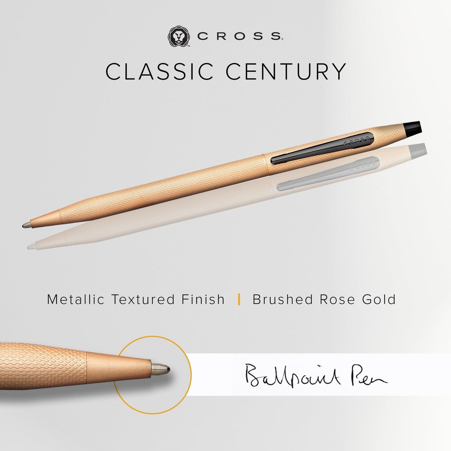 Cross Classic Century Rose Gold Premium Gift Box Includes Medium-Point Oil-Based Pen — Japan Import
