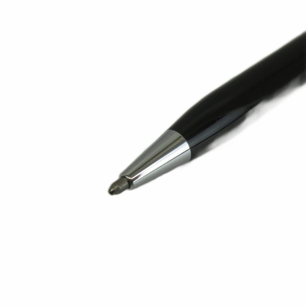 Cross Brand Twist Pen with Heart Charm and Logo in Black and Silver