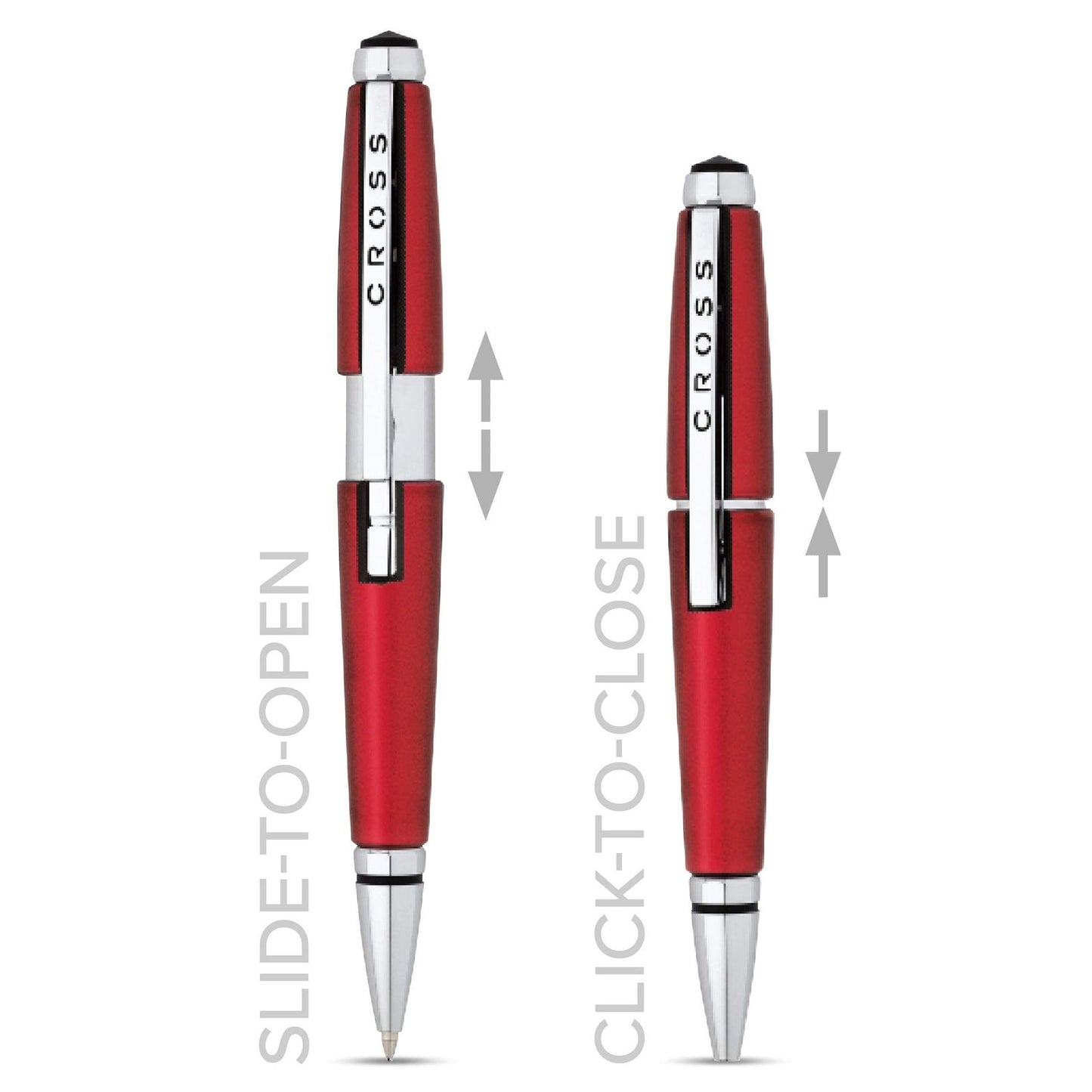 Cross Edge Refill Slide Open Ballpoint Pen with Premium Gift Box - Red