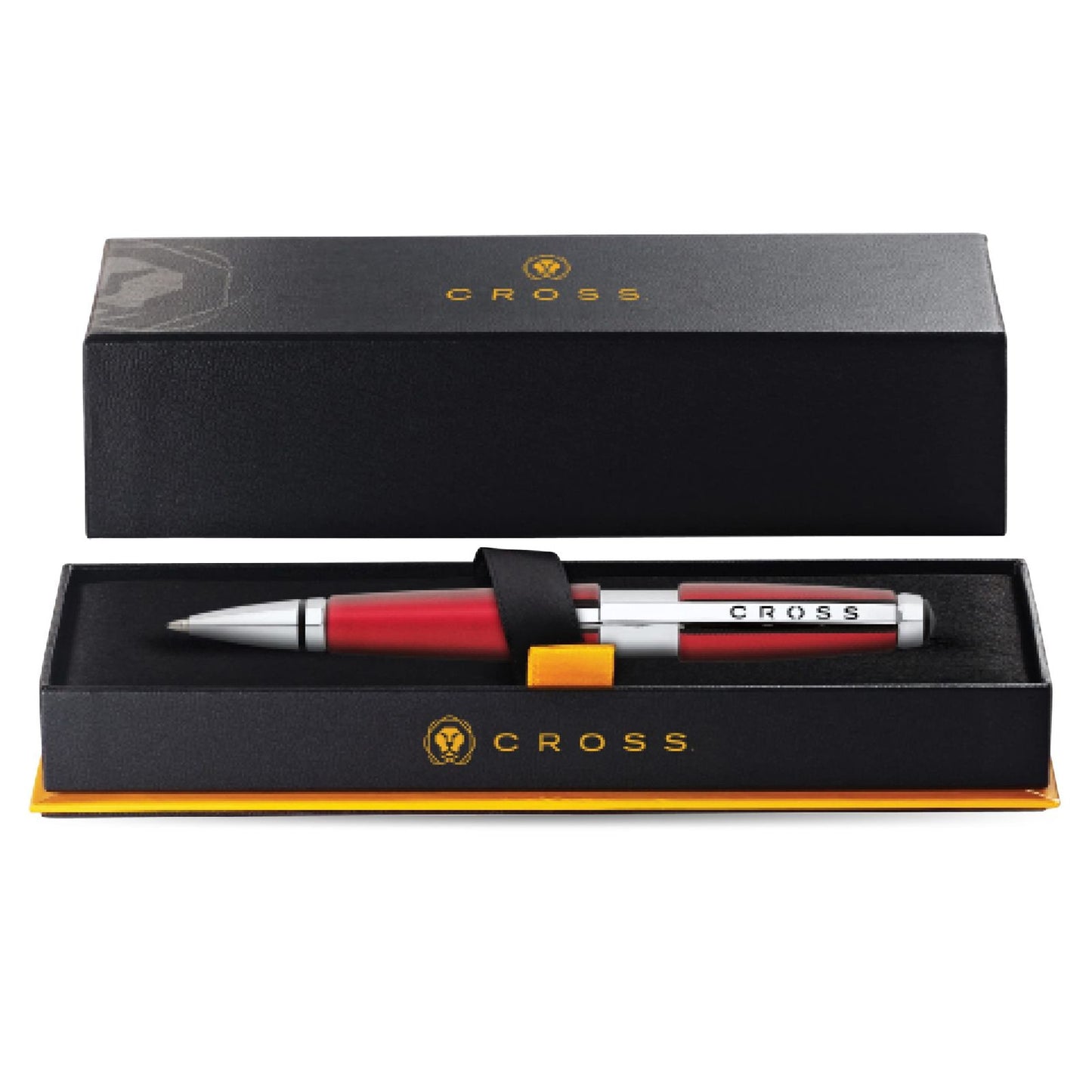 Cross Edge Refill Slide Open Ballpoint Pen with Premium Gift Box - Red