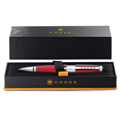 Cross Edge Refill Slide Open Ballpoint Pen with Premium Gift Box - Red
