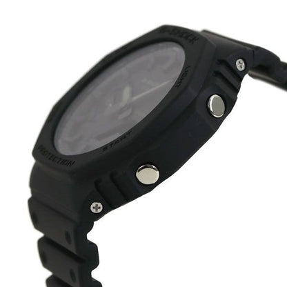 Casio G-Shock Basic Watch Model GA-2100-1A1DR Black Resin Quarts Digital Analog Display — Japan Import
