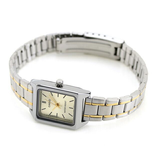 Casio Standard Series LTP-V007SG-9EDF Quartz Watch with Gold Dial and Silver Band — Japan Import