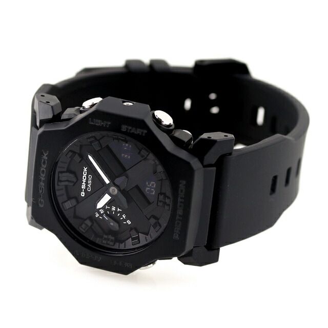 Casio G-Shock Analog Digital Watch GA-2300 Series Model 1ADR Black Resin 45.4mm (1.78 in) Case