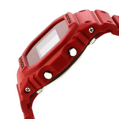 Casio G-Shock Digital Watch Model DW-5600RRB-4DR with Red Band and Black Dial — Japan Import