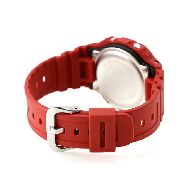 Casio G-Shock Digital Watch Model DW-5600RRB-4DR with Red Band and Black Dial — Japan Import