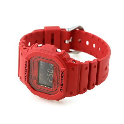 Casio G-Shock Digital Watch Model DW-5600RRB-4DR with Red Band and Black Dial — Japan Import