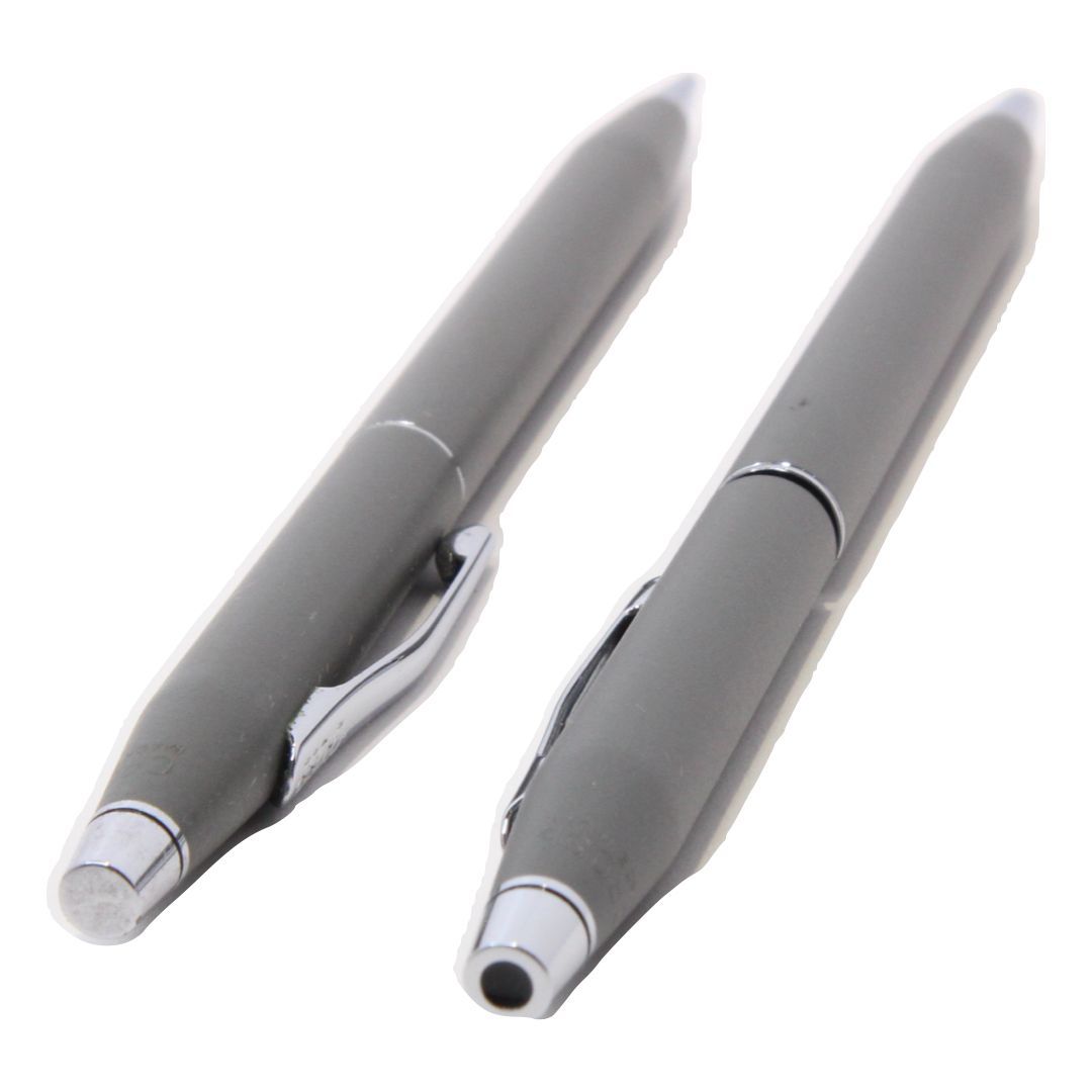 Cross Ballpoint Pen & Mechanical Pencil with Silver Chrome Finish and Box