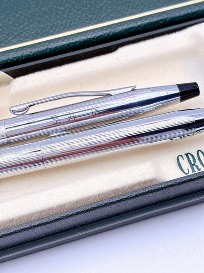 Cross Silver Mechanical Pencil Set with Box and Name - Model MN228