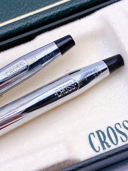 Cross Silver Mechanical Pencil Set with Box and Name - Model MN228