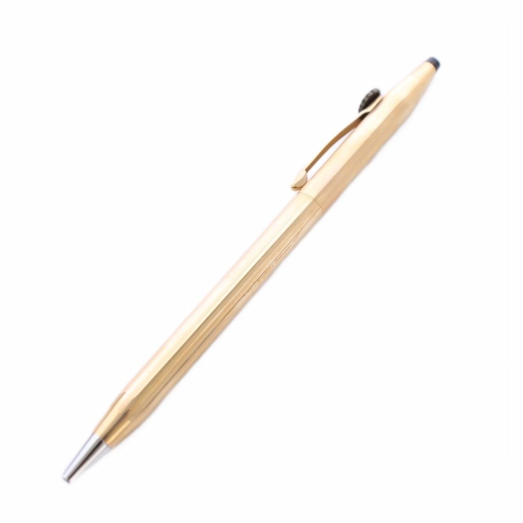 Cross Classic Century Logo Twist Ballpoint Pen Gold Model GY18 Japan Import
