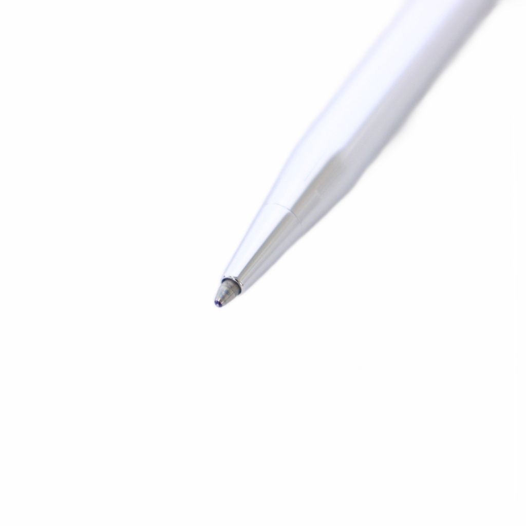 Cross Logo Rotating Silver Ballpoint Pen — Japan Import