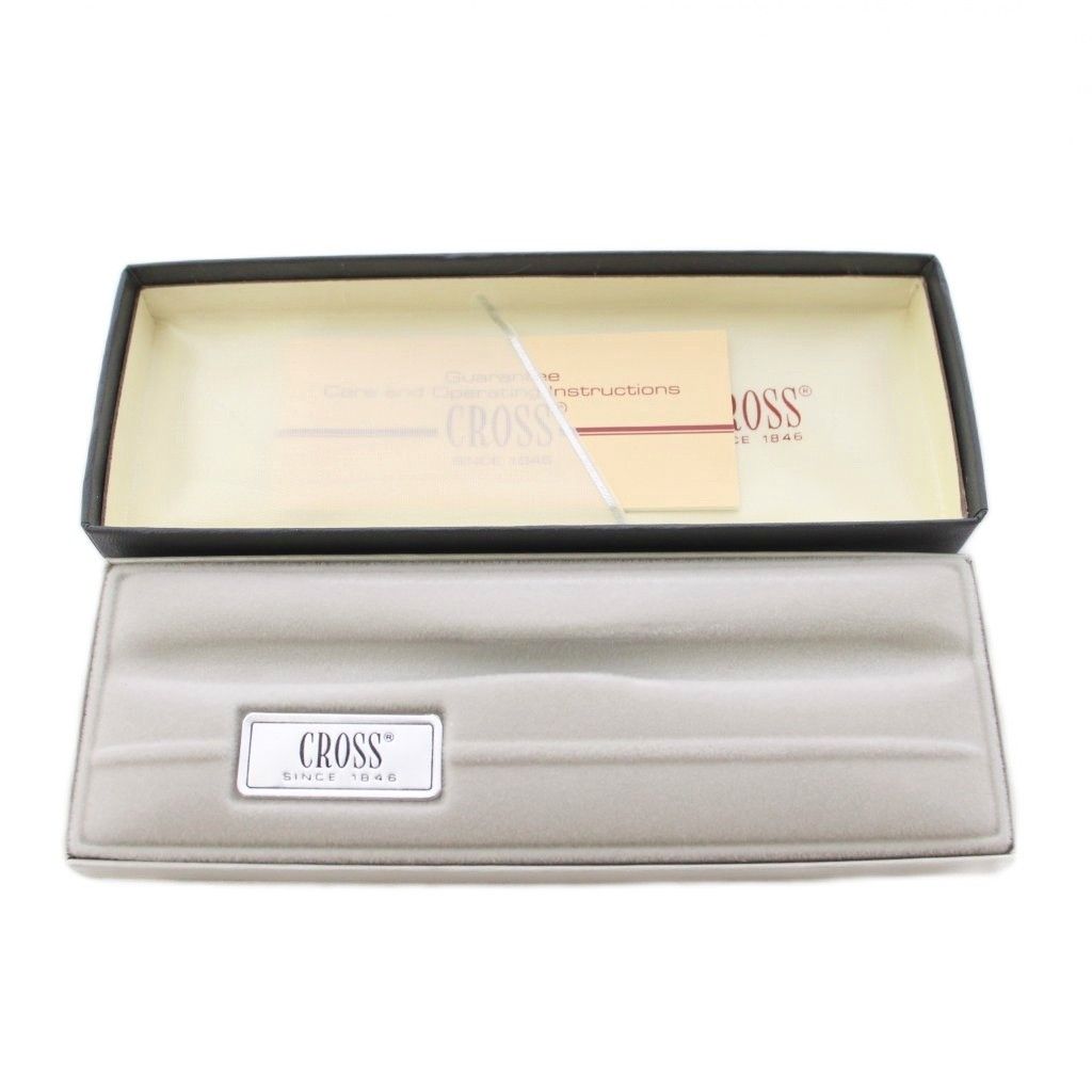 Cross Logo Rotating Silver Ballpoint Pen — Japan Import