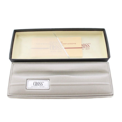 Cross Logo Rotating Silver Ballpoint Pen — Japan Import