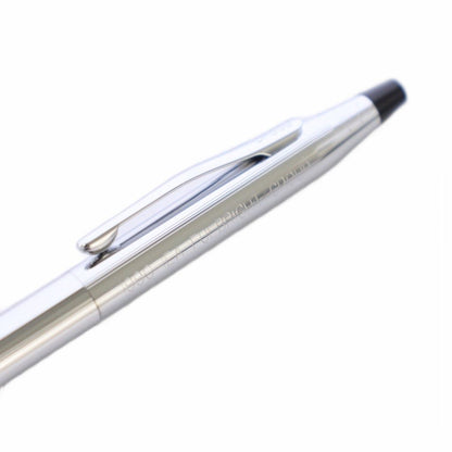 Cross Logo Rotating Silver Ballpoint Pen — Japan Import