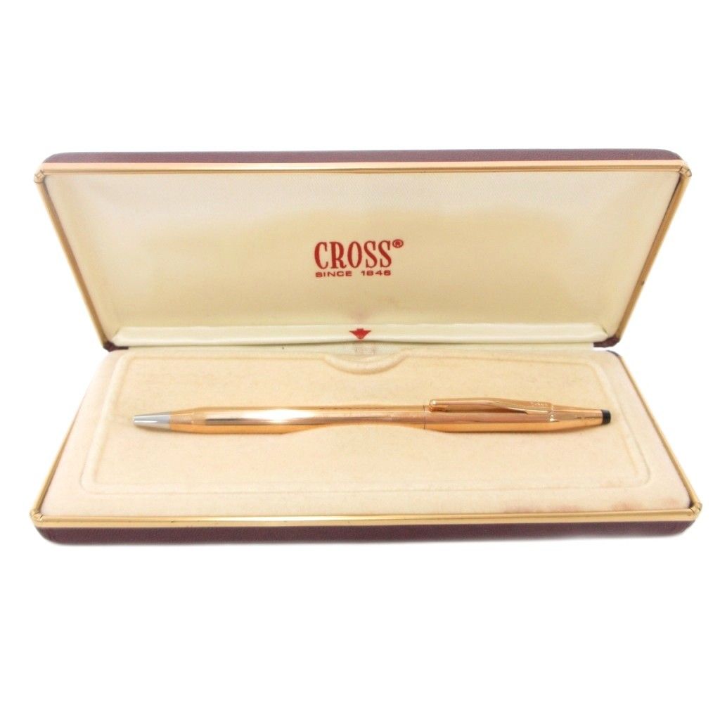Cross Brand Gold Plated 14KTGP Ballpoint Pen /JS GY11 — Japan Import