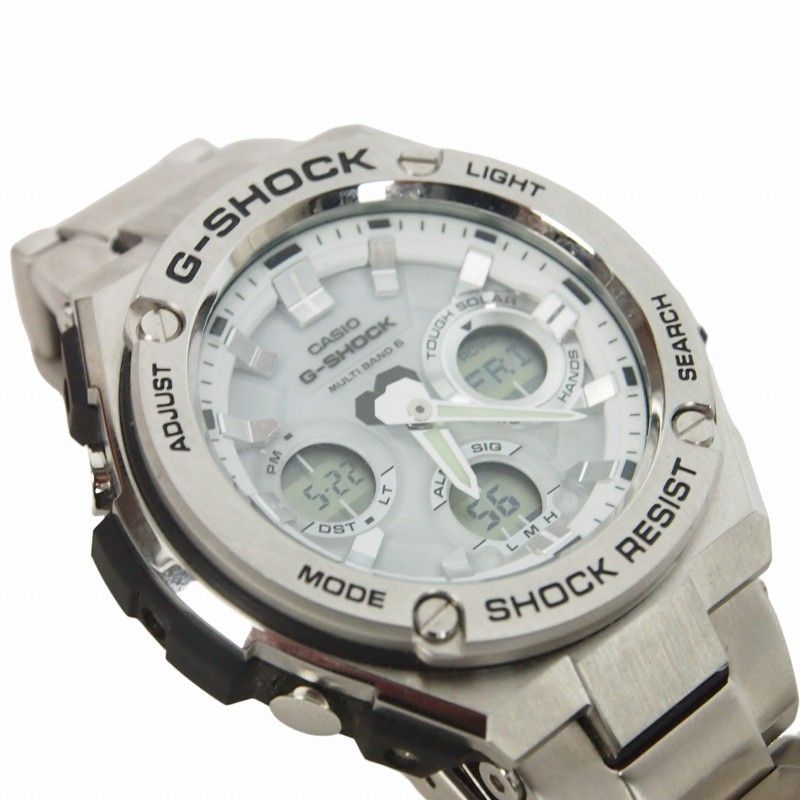 Casio G-Shock G-Steel G-Shock Radio Solar Watch Silver GST-W110D — Japan Import