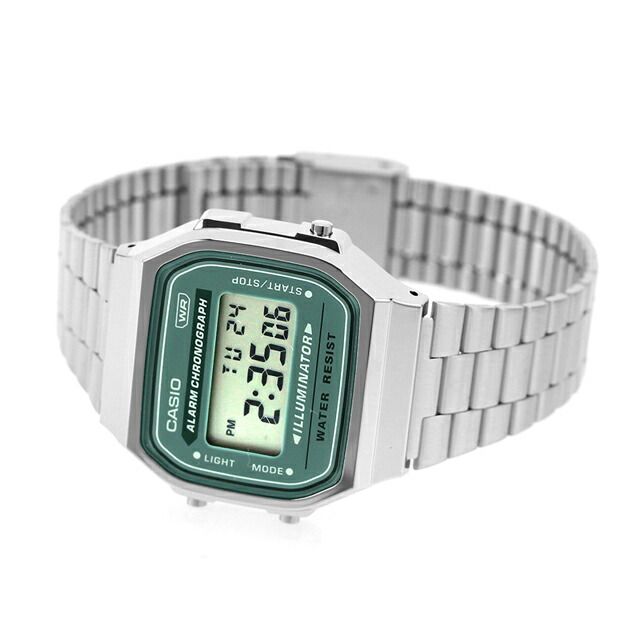 Casio Vintage Digital Watch A168WA-3AYDF with Silver Band Japan Import