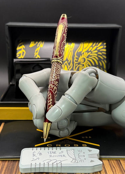 Cross Taunzt 2017 Year of the Rooster Rare Twist Ballpoint Pen Japan Import