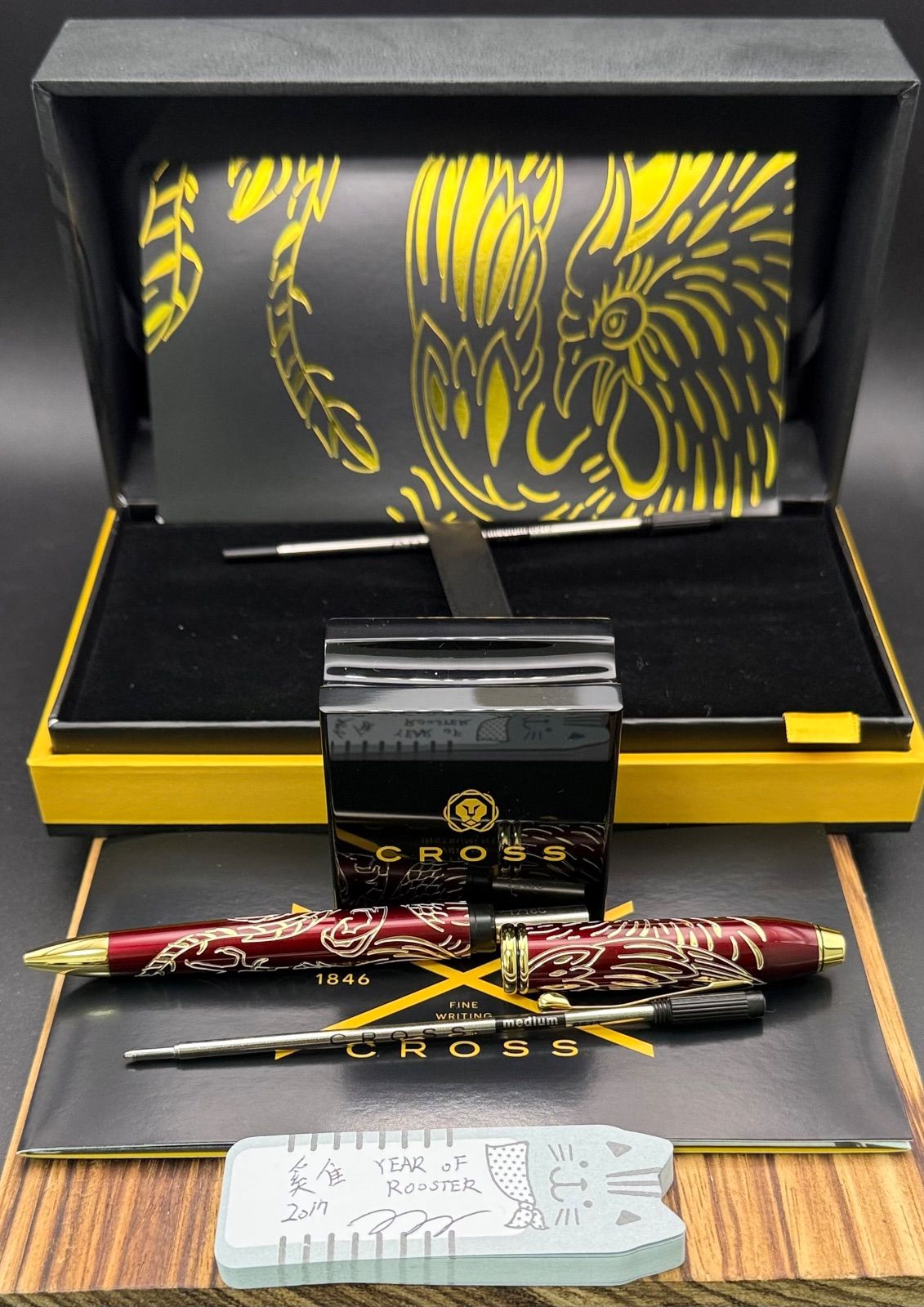 Cross Taunzt 2017 Year of the Rooster Rare Twist Ballpoint Pen Japan Import