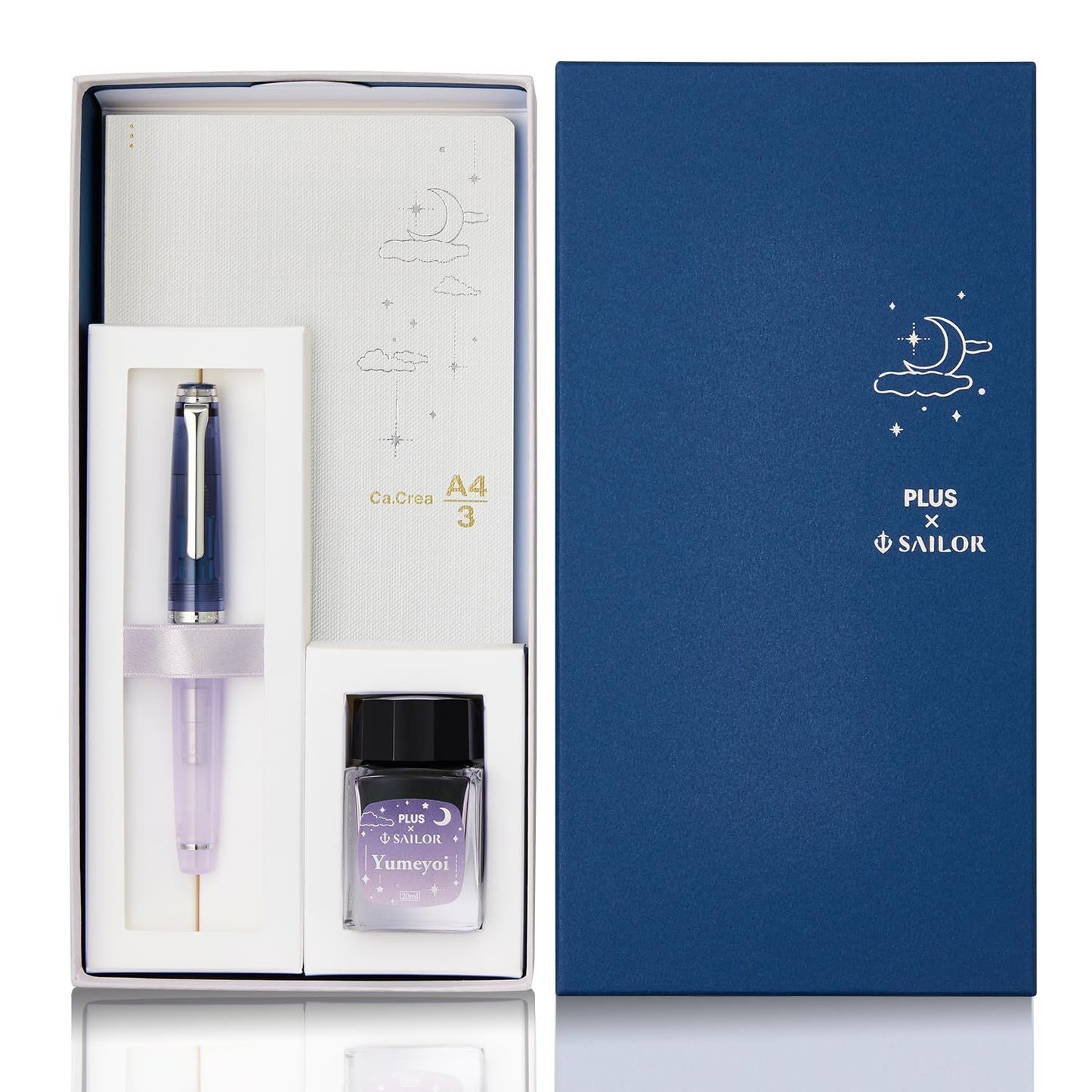 C.crea Plus Sailor Fountain Pen and Notebook Set - Yumeyoi Limited Edition Japan Import