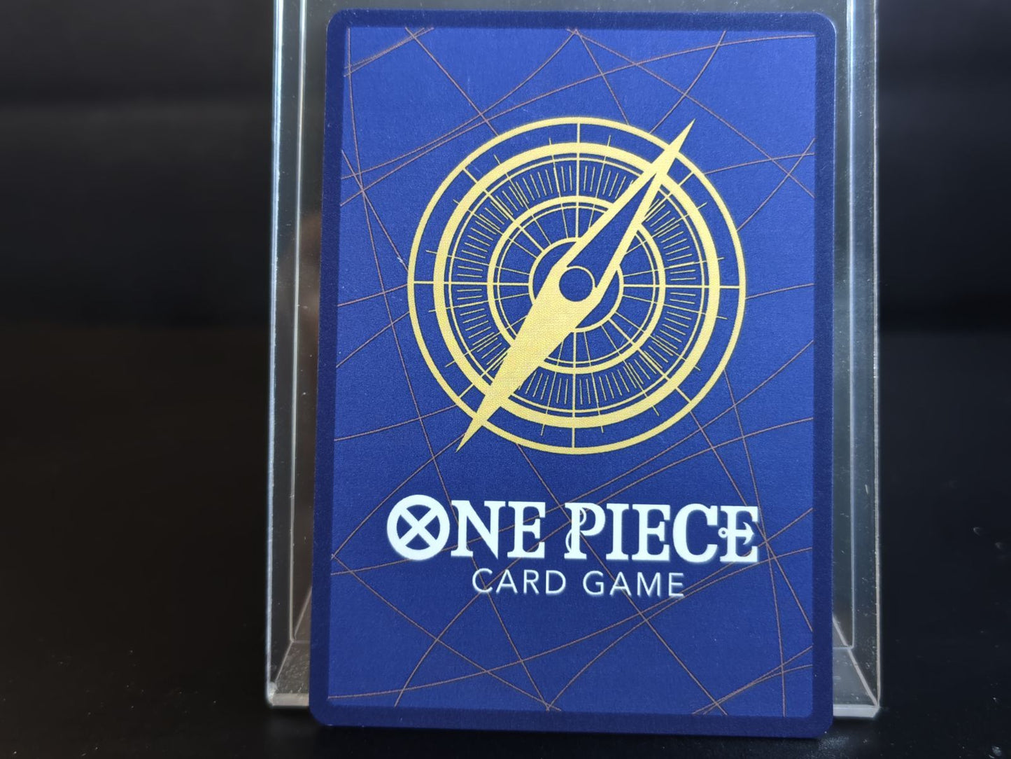 Used One Piece Card Game Monkey D. Luffy P-033 promotional card with scratches and dirt from Japan